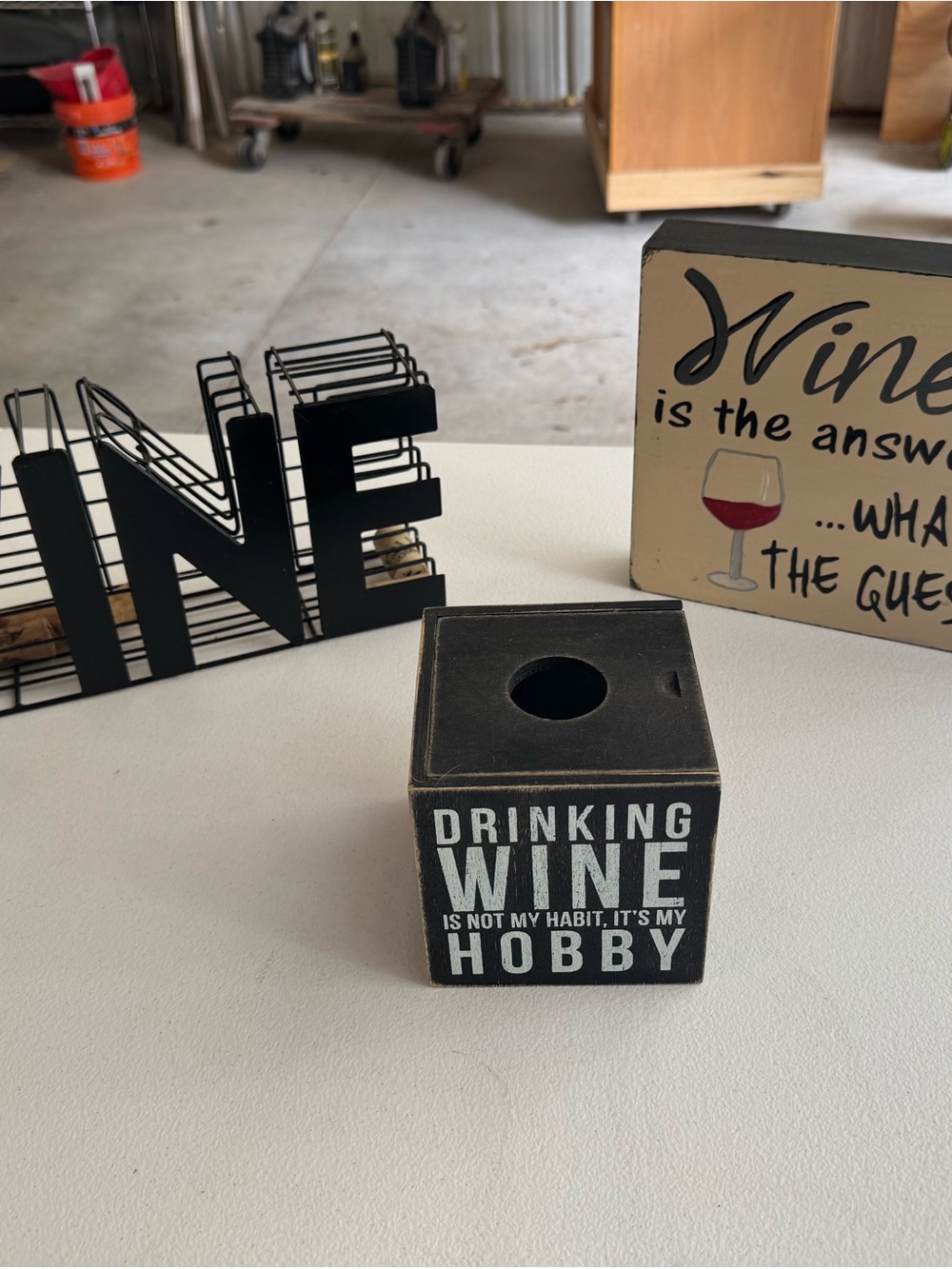 Black Wine Hobby Decor